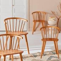 sweeek Set of 4 wooden & plywood chairs in Beige