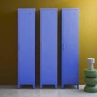 sweeek Set of 3 metal cabinets/lockers with 4 storage compartments in Grey