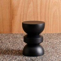 sweeek Side table, end table, nightstand metal in Black