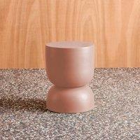 sweeek Side table, end table, metal bedside table 32 x H42cm in Nude