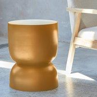sweeek Side table, end table, metal bedside table 32 x H42cm in Mustard