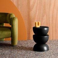 sweeek Side table, end table, bedside table metal 32 x H46.5cm in Black