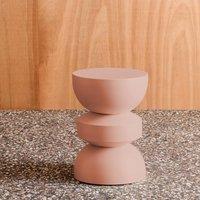 sweeek Side table, end table, nightstand metal in Nude