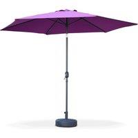 sweeek 3m Round Centre Pole Parasol in Purple