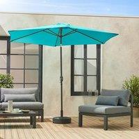 sweeek 3m Round Centre Pole Parasol in Turquoise