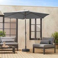 sweeek 3m Round Centre Pole Parasol in Grey