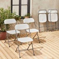 sweeek Set Of 6 Folding Event Chairs in White