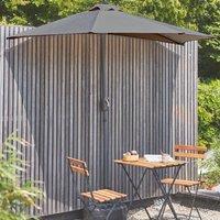 sweeek 2.5m Round Half Parasol For Balcony in Grey