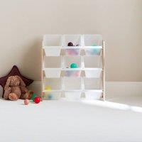 sweeek Toy Storage Unit With 9 Baskets in Light Brown