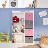 sweeek Storage Unit With 4 Baskets in Pink
