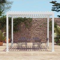 sweeek Louvered pergola aluminium 3 x 3m V2 in Dark Grey