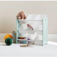 sweeek Toy Storage Unit With 9 Baskets in Pale Green