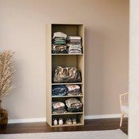 sweeek Modular open wardrobe shelf unit in Beige