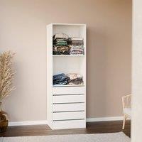 sweeek Modular Open Wardrobe Drawer & Shelf Unit in White