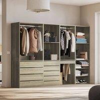 sweeek Modular wardrobe kit 4 elements wood decor in Beige