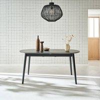 sweeek 6 To 8-seater Extendable Oval Dining Table in Black