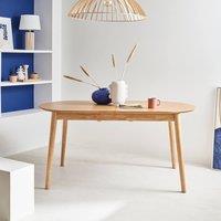 sweeek 6 to 8-seater extendable oval dining table in Beige