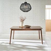 sweeek 6 to 8-seater extendable rectangular dining table in Dark Brown
