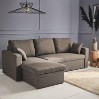sweeek 3-seater reversible corner sofa bed with storage in Taupe