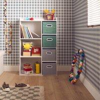 sweeek Storage Unit With 4 Velvet Baskets in Green