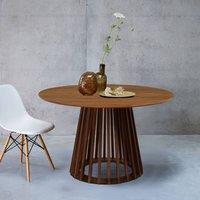 sweeek 4-seater Wooden-effect Dining Table With Spruce Legs in Dark Brown