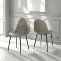 Seconique Athens Chair ( Pair ) in Grey