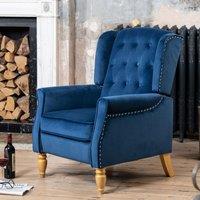 Artemis Home Annapoli Recliner Armchair in Dark Blue