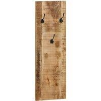 Berkfield Home Wall-mounted Coat Racks 2 pcs Solid Mango Wood 36x110x3 cm in Brown | Size: 36 x 110 x 3 cm