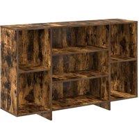Berkfield Home Sideboard Smoked Oak 120x30x75 cm Engineered Wood in Brown | Size: 120 x 30 x 75 cm
