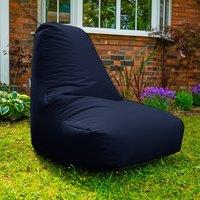 rucomfy Beanbags rucomfy Indoor Or Outdoor Adults Water Resistant Beanbag Chair in Navy | Size: Large