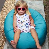 rucomfy Beanbags rucomfy Indoor Or Outdoor Kids Water Resistant Small Classic Beanbag in Turquoise