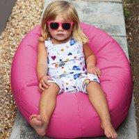 rucomfy Beanbags rucomfy Indoor Or Outdoor Kids Water Resistant Small Classic Beanbag in Cerise