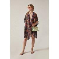 James Lakeland Women's Navy Paisley Floral Kaftan