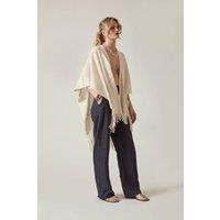 James Lakeland Women's Cream Pointelle Knit Kaftan