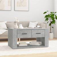 Berkfield Home Coffee Table Concrete Grey 80x50x40 cm Engineered Wood | Size: 80 x 50 x 40 cm