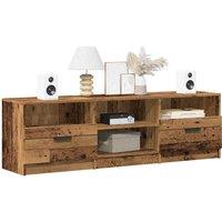 Berkfield Home TV Cabinet Old Wood 150x33.5x45 cm Engineered Wood in Brown