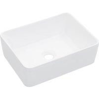 Berkfield Home Wash Basin 40x30x13 cm Ceramic White | Size: 40 x 30 x 13 cm