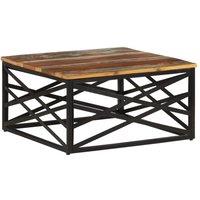Berkfield Home Coffee Table 68x68x35 cm Solid Reclaimed Wood in Brown | Size: 68 x 68 x 35 cm