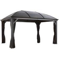 Rowlinsons Sojag Moreno Gazebo 3m x 4.3m - Aluminum - L423 x W298 x H283.01 cm in Charcoal