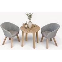 Royalcraft ROMA Bistro Set with Sol Dining Chairs in Natural