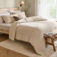 Yard Lark 100% Cotton Muslin Duvet Cover Set in Natural | Size: Double