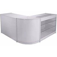 Monstershop Mars Brilliant White Shop Counter & Retail Display Set