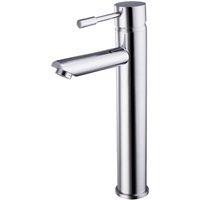 Balterley Evian Round Tall Lever Mono Basin Mixer Tap - Chrome in Silver