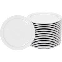 Argon Tableware Classic White Buffet Dinner Plates - 23cm - Pack of 24