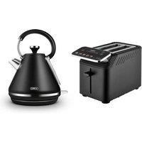 Tower Mirage Kettle & 2 Slice Digital Toaster in Black