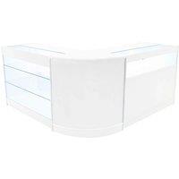 Monstershop Triton LED Shop Counter Set K1200, B1200 & CM60 - White