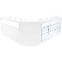 Monstershop Triton LED Shop Counter Set K1500, B1500 & CM60 - White