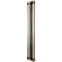 Monstershop Traditional 3 Column Radiator - 1800 x 290mm - Raw Metal in Silver