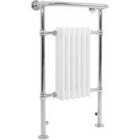 Monstershop Traditional Heated Towel Rail Radiator - 950mm x 570mm - White