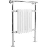 Monstershop Traditional Heated Towel Rail Radiator - 950mm x 660mm - White